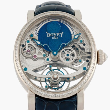 View full screen - View 1 of Lot 338. Recital 9 | A white gold and diamond-set tourbillon wristwatch with moon phases | Circa 2018.