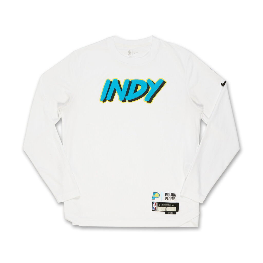 View full screen - View 1 of Lot 90. Enrique Freeman Indiana Pacers 2024-25 City Edition Warmup Set | Probable Wear.
