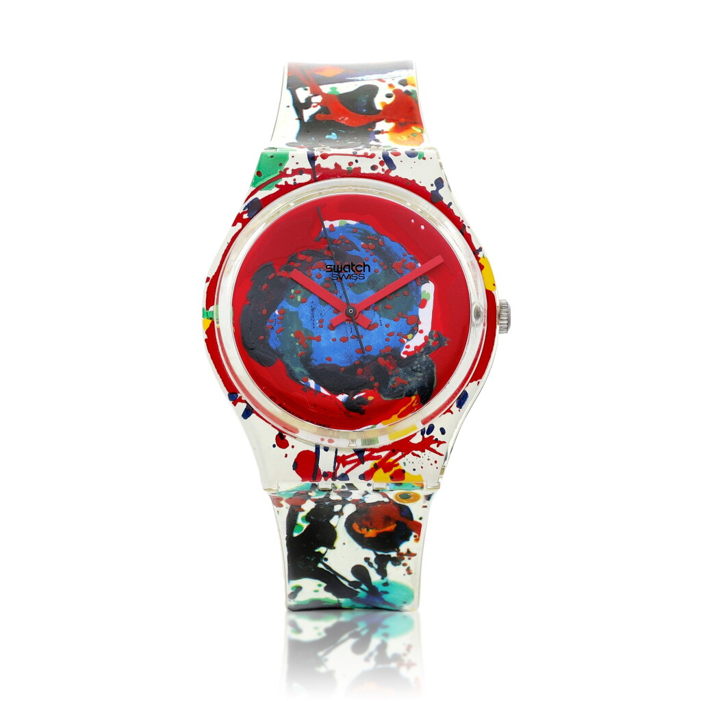View full screen - View 1 of Lot 8083. Reference GZ123 | A limited edition resin watch, Made from the design of Sam Francis, Circa 1992 | 型號GZ123 | 限量版腕錶,由 Sam Francis 的設計而製,約1992年製.