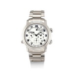 BLANCPAIN | LÉMAN RÉVEIL GMT, REFERENCE 2041-1127M-71, A STAINLESS STEEL DUAL TIME ZONE WRISTWATCH WITH ALARM, DATE, 24 HOURS AND POWER RESERVE INDICATION, CIRCA 2016