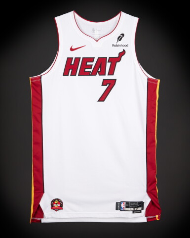 View full screen - View 1 of Lot 54. Kel’el Ware Miami Heat 2025-2026 Game Worn Association Edition Jersey | Double-Double.