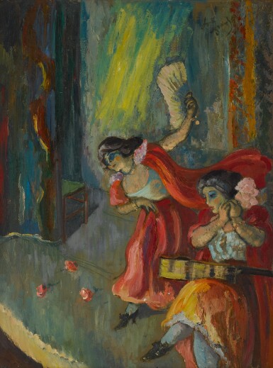 View full screen - View 1 of Lot 1261. Guitariste de Flamenco.