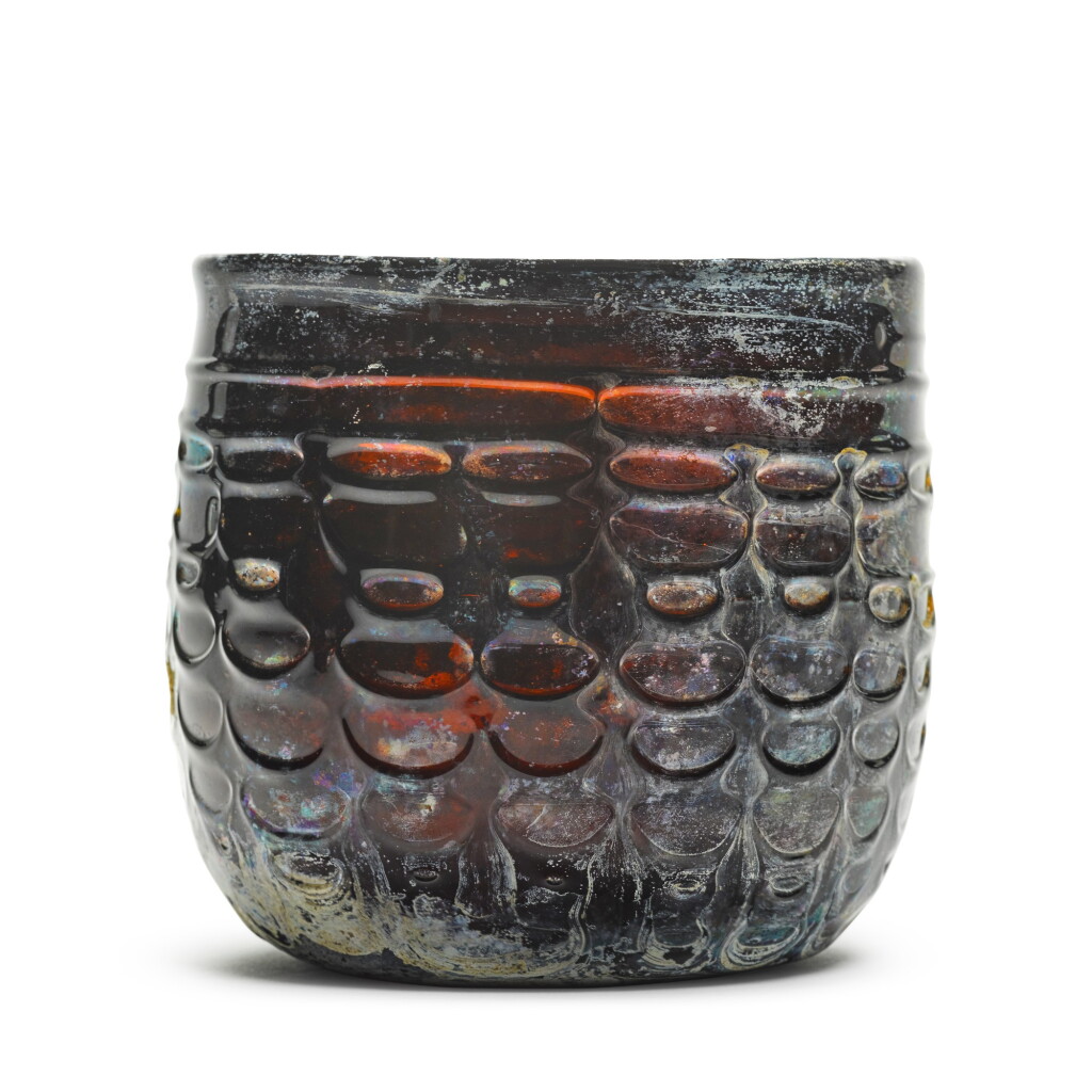 View full screen - View 1 of Lot 77. An Umayyad or early Abbasid glass beaker, Near East, 8th/9th century.