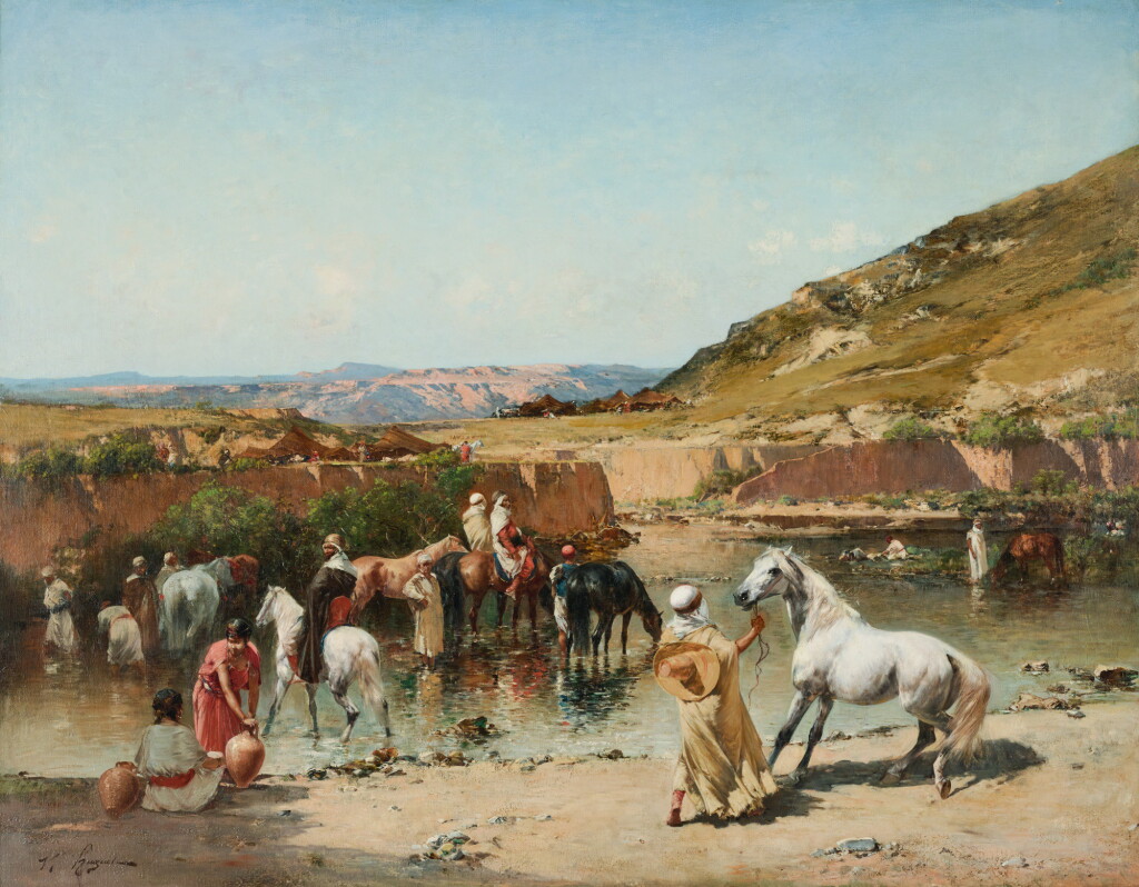 View full screen - View 1 of Lot 11. VICTOR HUGUET | AT THE WADI.