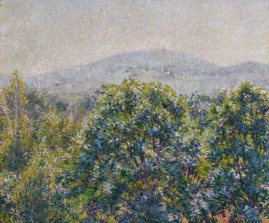 View full screen - View 1 of Lot 656. Blue Hills from Artist's Bedroom Window.