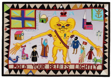 View full screen - View 1 of Lot 290. GRAYSON PERRY, R.A. | HOLD YOUR BELIEFS LIGHTLY .