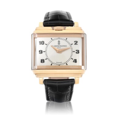 View full screen - View 1 of Lot 9287. de Grisogono | New Retro, A pink gold wristwatch, Circa 2019 | New Retro 粉紅金腕錶,約2019年製.