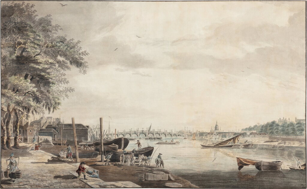 View full screen - View 1 of Lot 626. Westminster Bridge from Millbank .