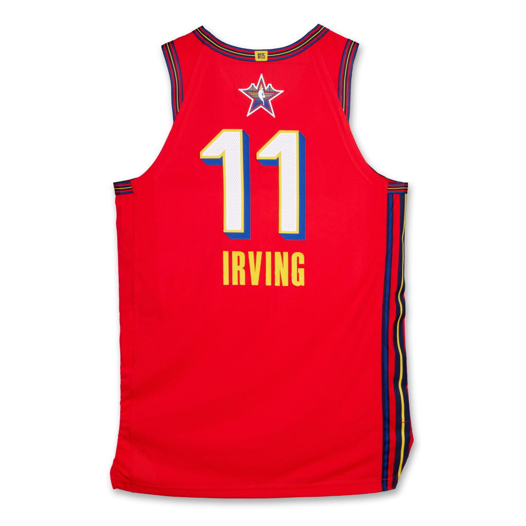 View full screen - View 1 of Lot 46. Kyrie Irving ‘NBA All-Star’ Prototype Jersey.