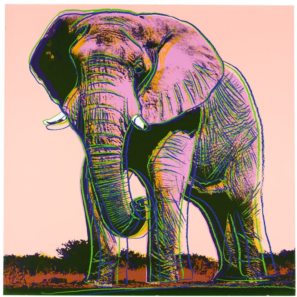 View full screen - View 1 of Lot 177. ANDY WARHOL | AFRICAN ELEPHANT (F. & S. II.293).