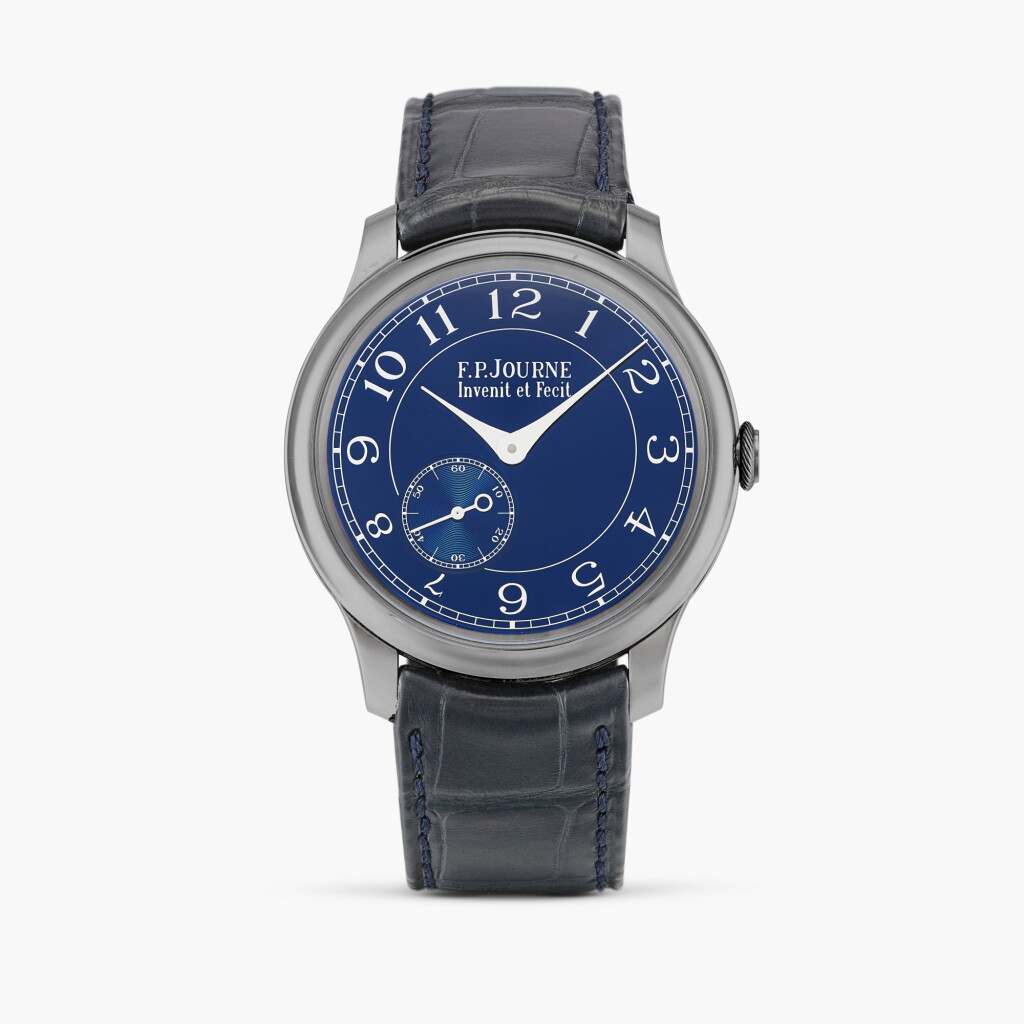 View full screen - View 1 of Lot 2328. Chronomètre Bleu | A tantalum wristwatch, Circa 2018.