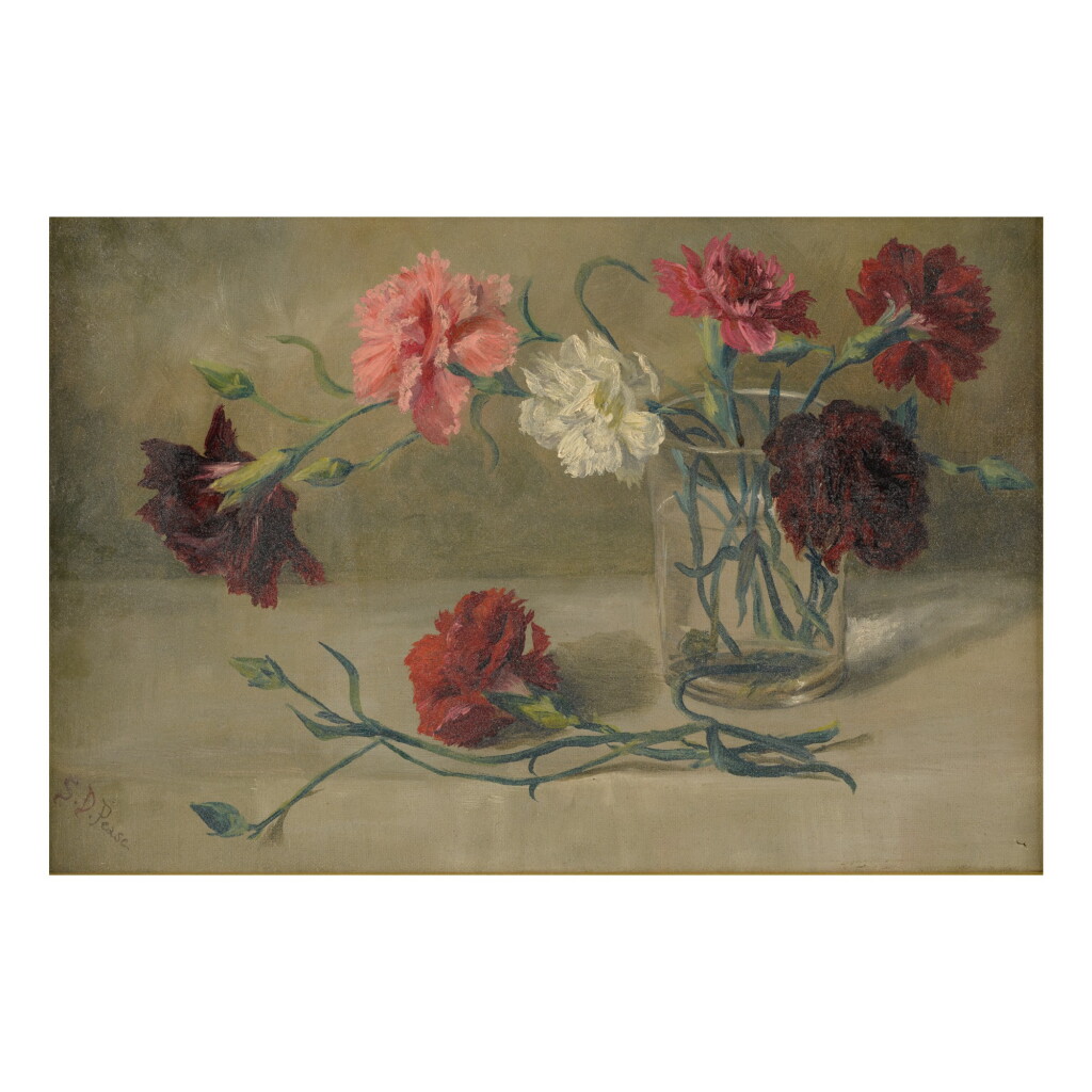 View full screen - View 1 of Lot 255. AMERICAN SCHOOL | STILL LIFE WITH CARNATIONS.