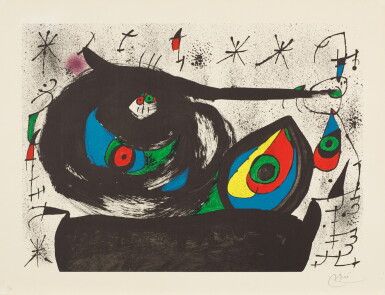 View full screen - View 1 of Lot 53. Homenatge a Joan Prats (Mourlot 715).