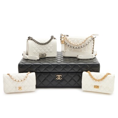 View full screen - View 1 of Lot 104. Success Story Set Of 4 Mini Bags With Quilted Trunk, 2020.