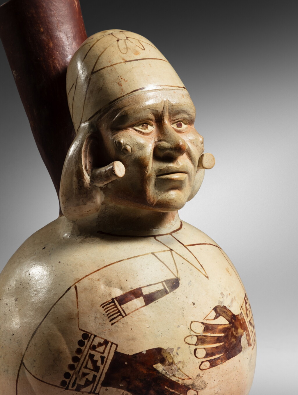 View full screen - View 1 of Lot 10. Moche Figural Vessel.