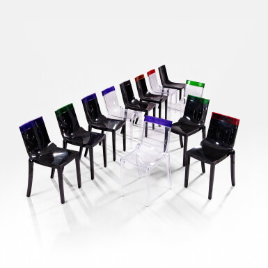 View full screen - View 1 of Lot 1088. Twelve chairs HI CUT | Douze chaises HI CUT.