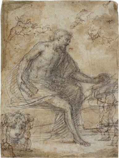 View full screen - View 1 of Lot 78. Saint Jerome in the Wilderness hearing the trumpets of the Last Judgement.