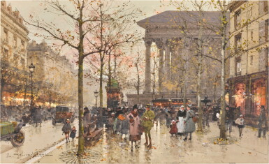 View full screen - View 1 of Lot 874. La Place de la Madeleine, Paris.