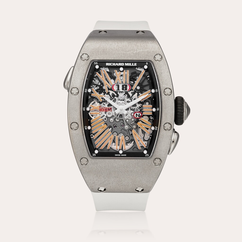 View full screen - View 1 of Lot 2251. Reference RM037 A titanium semi-skeletonised wristwatch with date, Circa 2020 | 型號RM037 | 鈦金屬半鏤空腕錶,備日期顯示,約2020年製.