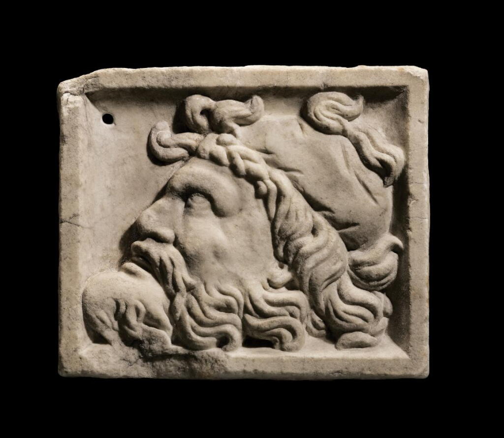 View full screen - View 1 of Lot 260. A ROMAN MARBLE RELIEF PLAQUE, CIRCA 2ND CENTURY A.D..