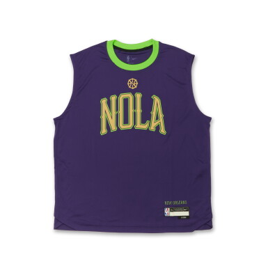 View full screen - View 1 of Lot 209. Kylor Kelley New Orleans Pelicans 2024-2025 City Edition Warmup Set .