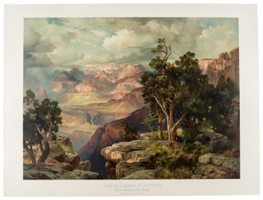 View full screen - View 1 of Lot 1069. Moran, Thomas | The largest and most dramatic of Thomas Moran's printed works.