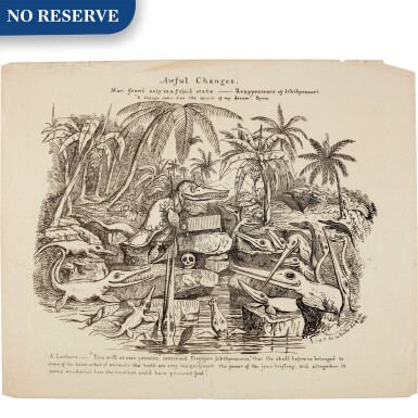 View full screen - View 1 of Lot 17. De La Beche | Awful Changes, lithograph, 1830.