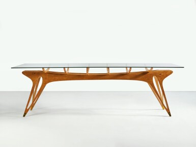 View full screen - View 1 of Lot 16. CARLO MOLLINO | AN IMPORTANT AND UNIQUE DINING TABLE.