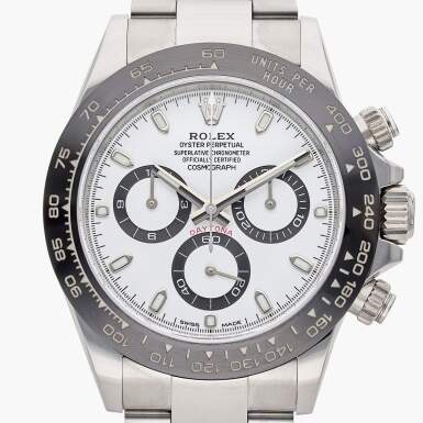 View full screen - View 1 of Lot 4. Reference 116500 Daytona | A stainless steel automatic chronograph wristwatch with bracelet, Circa 2018.
