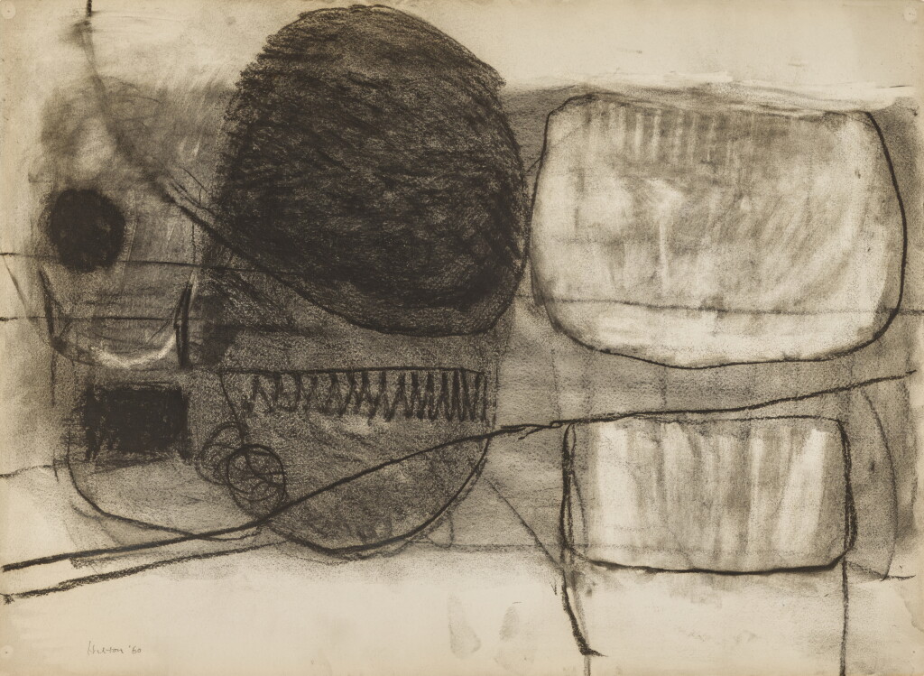 View full screen - View 1 of Lot 667. Charcoal Drawing.