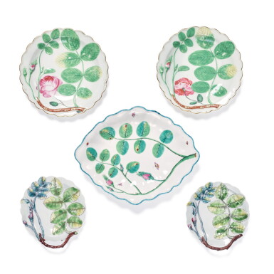 View full screen - View 1 of Lot 230. A GROUP OF ENGLISH PORCELAIN 'BLIND EARL'-PATTERN WARES, CIRCA 1758-70.