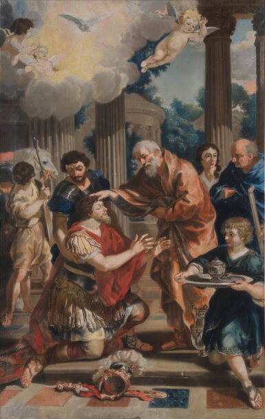 View full screen - View 1 of Lot 748. Saul receiving sight from Ananias.