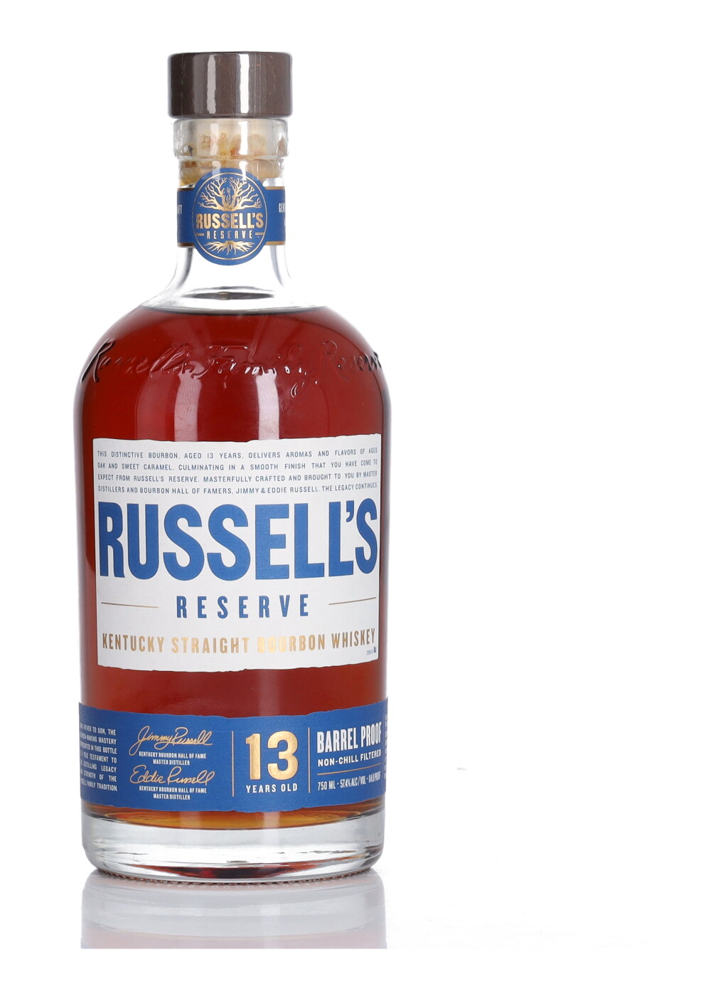 View full screen - View 1 of Lot 256. Russell's Reserve 13 Year Old Barrel Proof 114.8 Proof NV (1 BT 75cl).