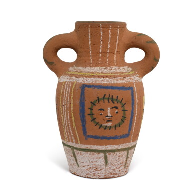 View full screen - View 1 of Lot 21. Vase au décor pastel (A. R. 190).