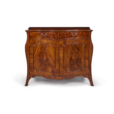 View full screen - View 1 of Lot 395. A Large George III Mahogany Commode, Circa 1770, attributed to John Cobb.