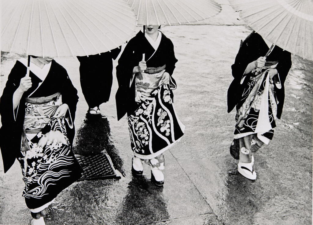 Voir en plein écran - Voir 1 du lot 51. KIICHI ASANO | 'A RAINY COMMENCEMENT CEREMONY', 1953; AND UNTITLED (FROM THE SERIES THE GION QUARTER), 1956.