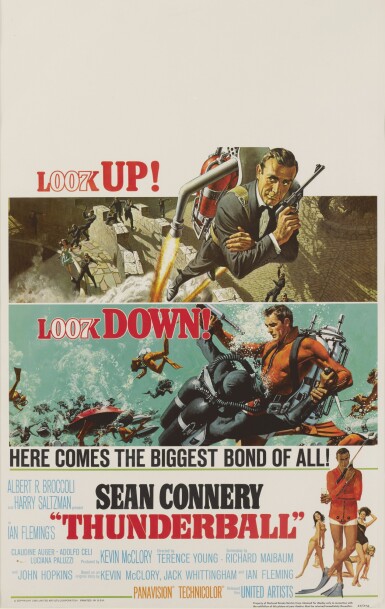 View full screen - View 1 of Lot 240. THUNDERBALL (1965) POSTER, US.