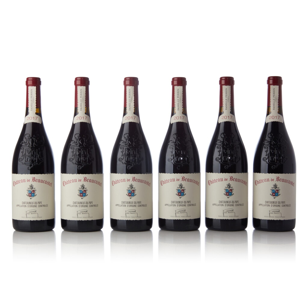 View full screen - View 1 of Lot 265. Châteauneuf du Pape, Rouge 2017 Château de Beaucastel (12 BT).