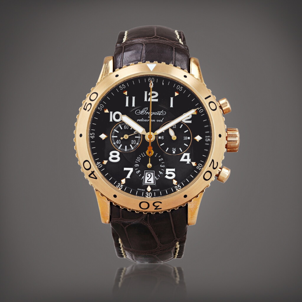View full screen - View 1 of Lot 455. Type XXI, reference 3810BR/92/9ZU Montre bracelet chronographe en or rose avec date | Pink gold chronograph wristwatch with date Vers 2006 | Circa 2006.