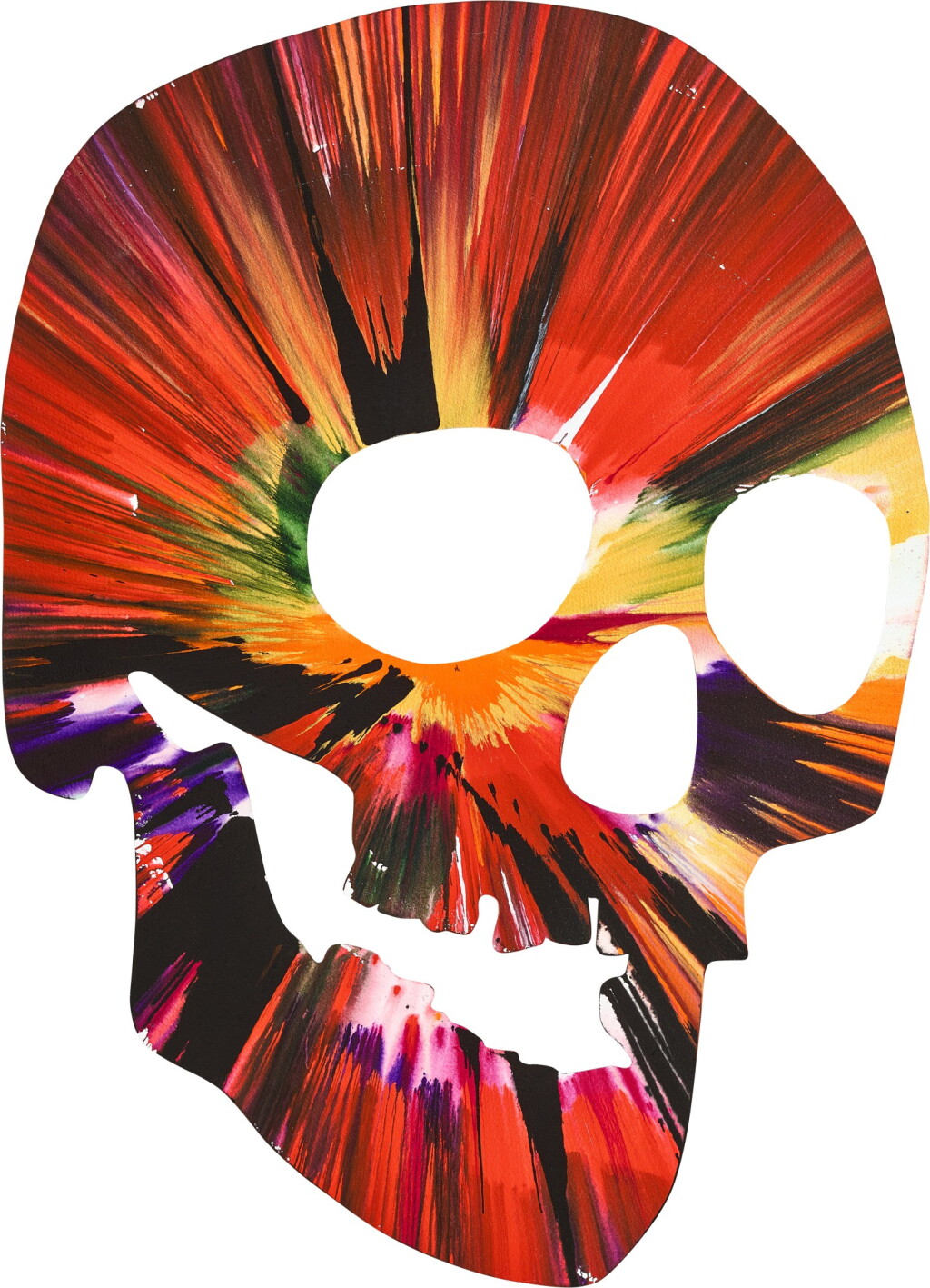 View full screen - View 1 of Lot 74. Untitled (Skull Spin Painting) | 無題(骷髏旋轉畫).
