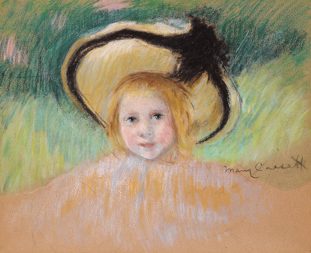 View full screen - View 1 of Lot 814. Girl in a Hat with a Black Ribbon.