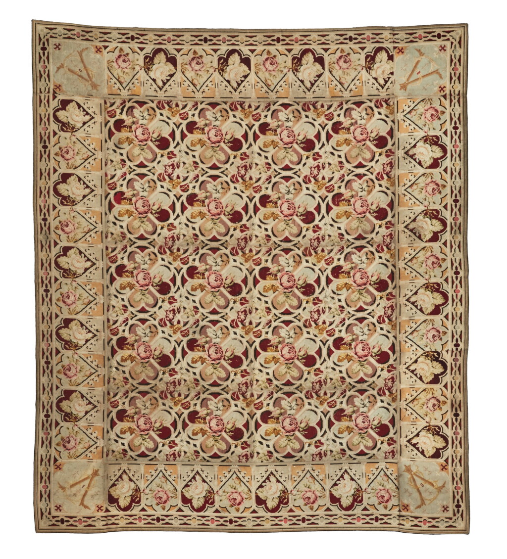 View full screen - View 1 of Lot 161. A Continental Needlepoint Carpet, Circa 1850.