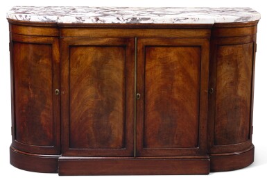 View full screen - View 1 of Lot 89. A VICTORIAN MAHOGANY SIDE CABINET, CIRCA 1840.