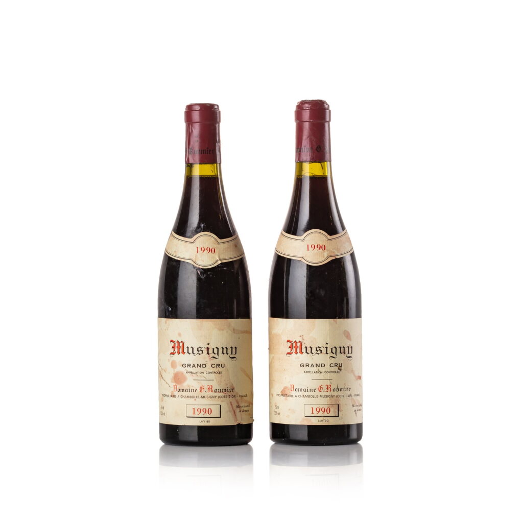 View full screen - View 1 of Lot 14. Musigny 1990 Domaine Georges Roumier (2 BT).
