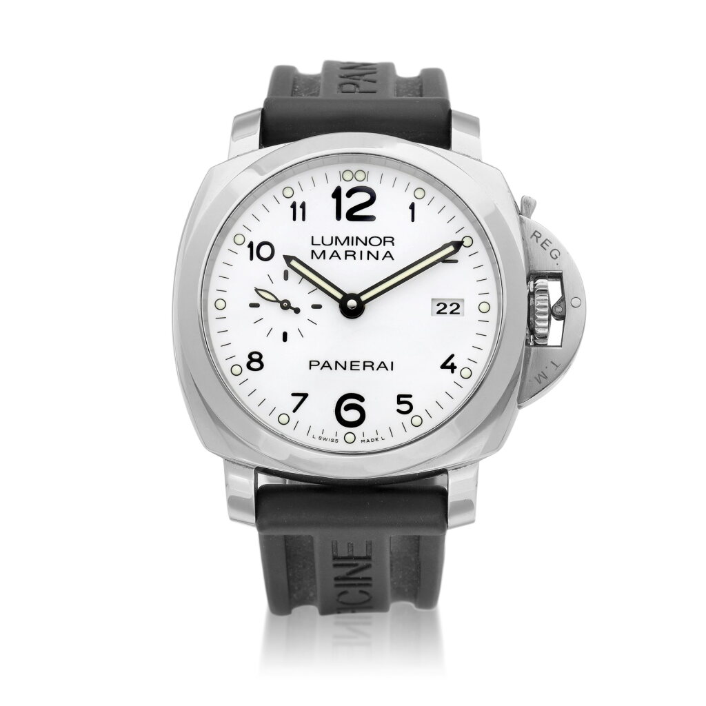 View full screen - View 1 of Lot 8834. Luminor, Reference PAM00499 | A stainless steel wristwatch with date, Circa 2015 | 沛納海 | Luminor 型號PAM00499 | 精鋼腕錶,備日期顯示,約2015年製.