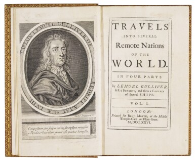 View full screen - View 1 of Lot 65. Swift, Gulliver's Travels, 1726-1727.