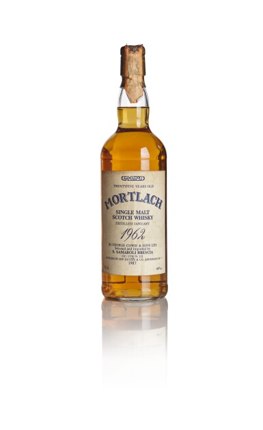 View full screen - View 1 of Lot 231. MORTLACH SAMAROLI 25 YEAR OLD 46.0 ABV 1962 .