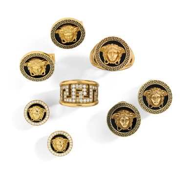 View full screen - View 1 of Lot 104. GIANNI VERSACE | PARURE DIAMANTS | DIAMOND PARURE.