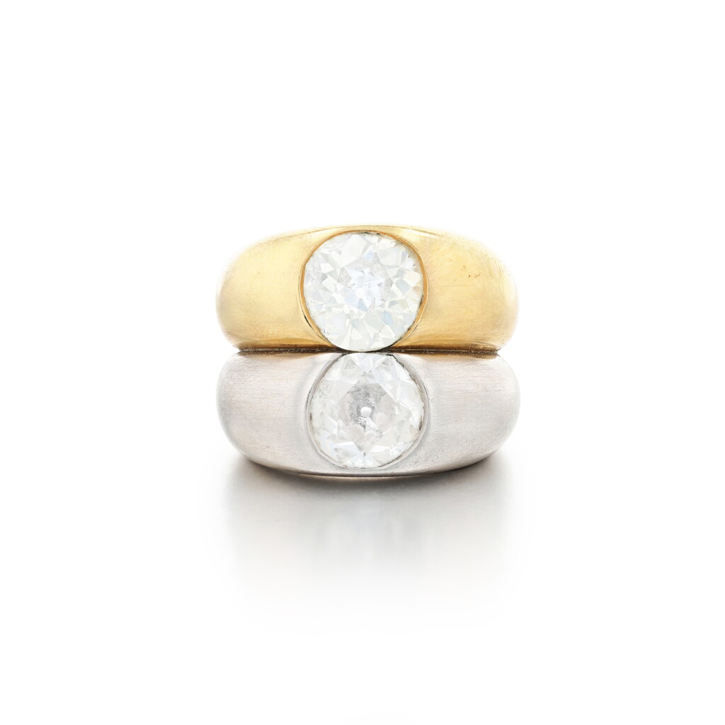 View full screen - View 1 of Lot 174. Diamond ring | Bague diamant.