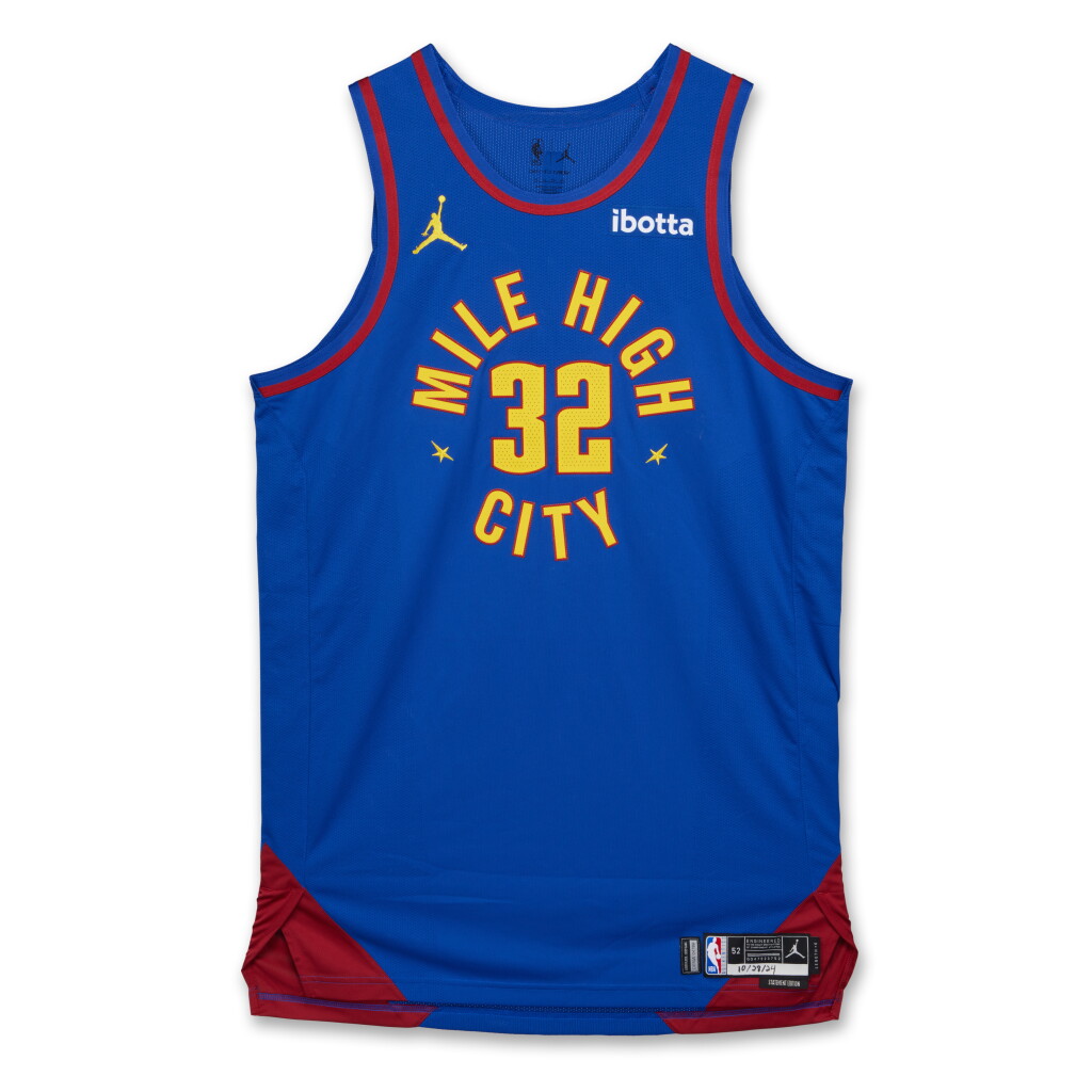View full screen - View 1 of Lot 106. Aaron Gordon Denver Nuggets 2024-2025 Game Worn Statement Edition Jersey | Double-Double.